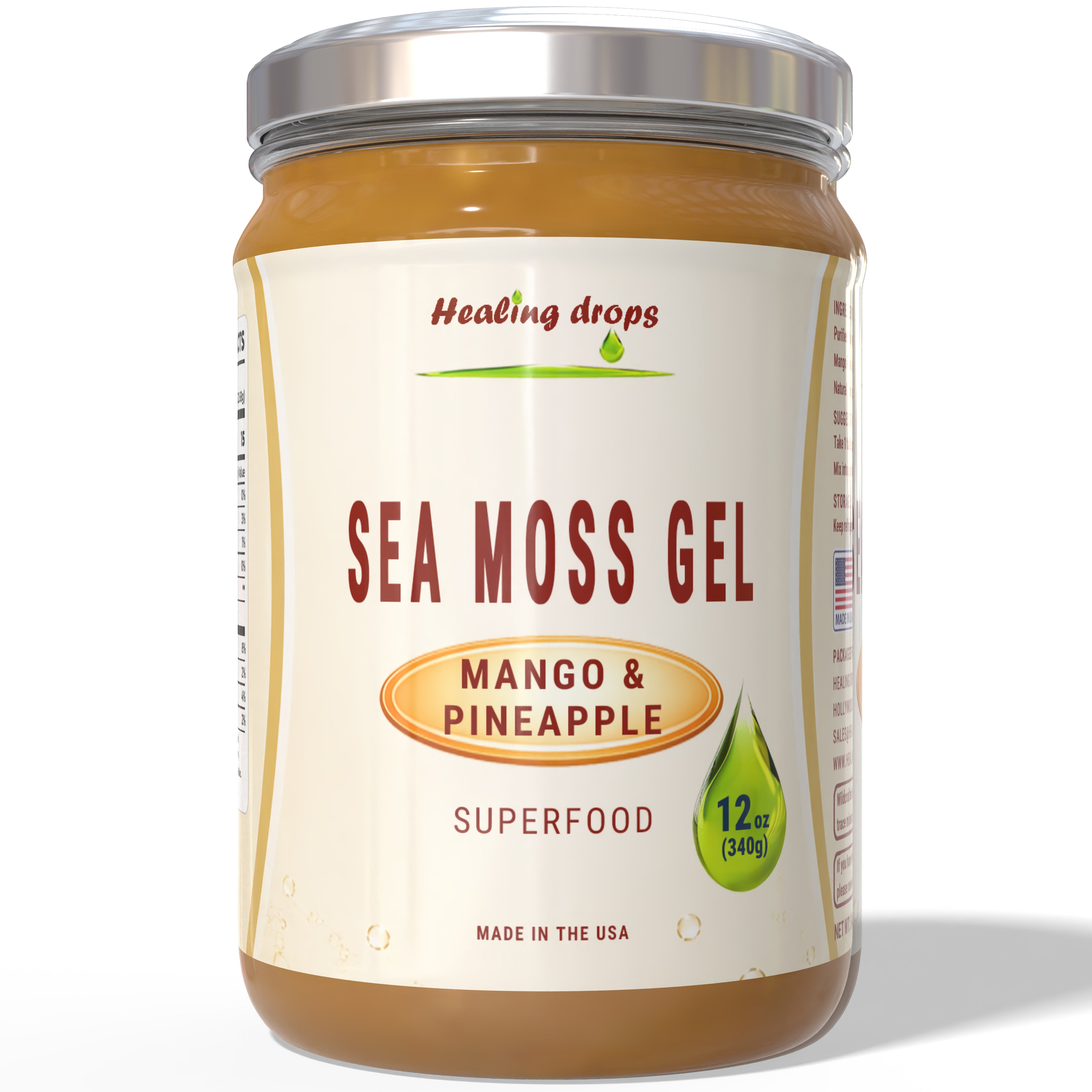 Sea Moss Gel with Pineapple Mango - Superfood Healing Drops