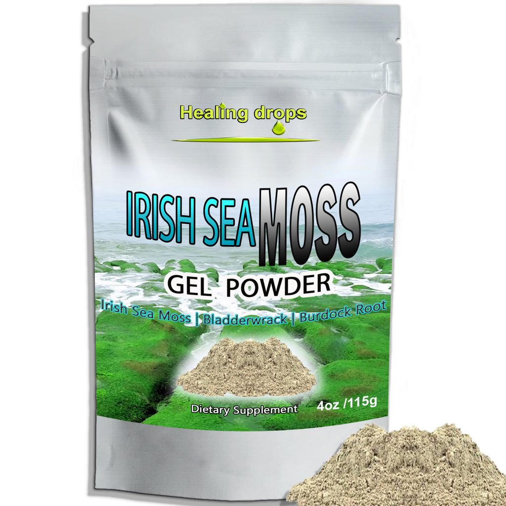 Sea Moss Powder | Bladderwrack & Burdock Root | Raw Wildcrafted | Healing Drops™