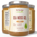 Sea Moss Gel Ashwagandha Mango Pineapple Black Seed Oil Burdock Bladderwrack - 92 Minerals & Trace Elements | Healing Drops™