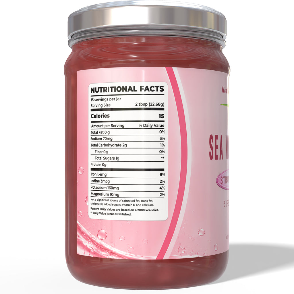 Sea Moss Gel with Strawberry - Superfood by Healing Drops