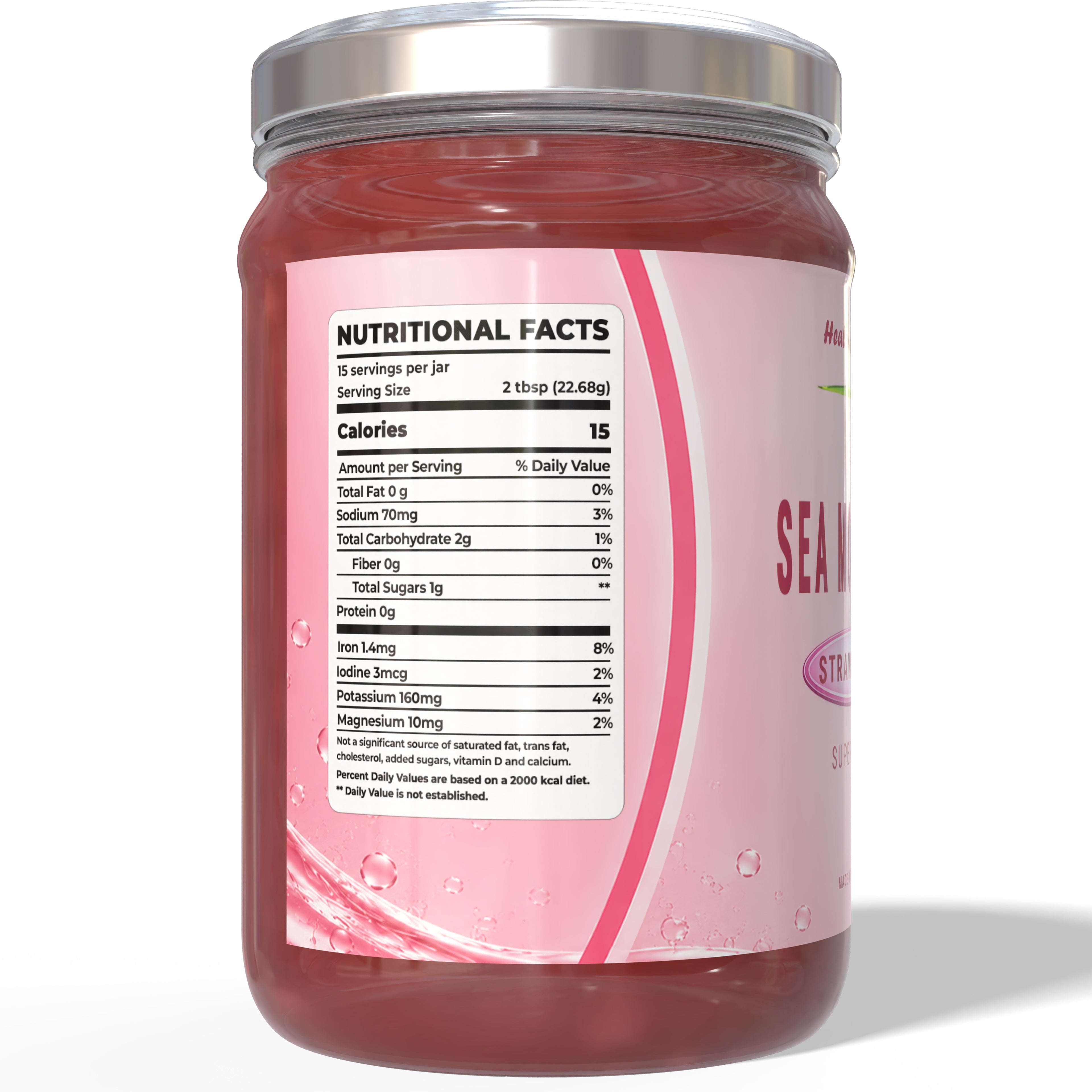Sea Moss Gel with Strawberry - Superfood by Healing Drops