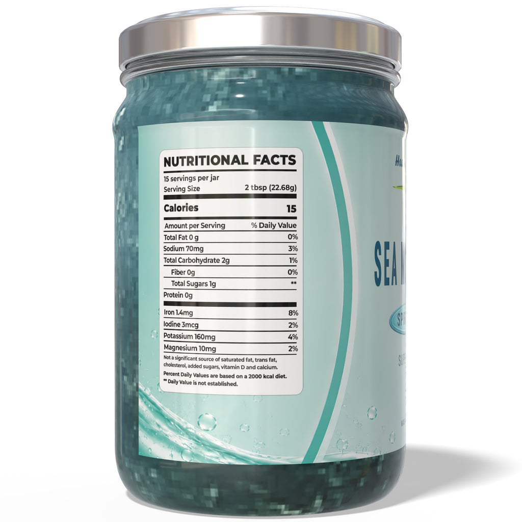 Sea Moss Gel Blue Spirulina Superfood by Healing Drops