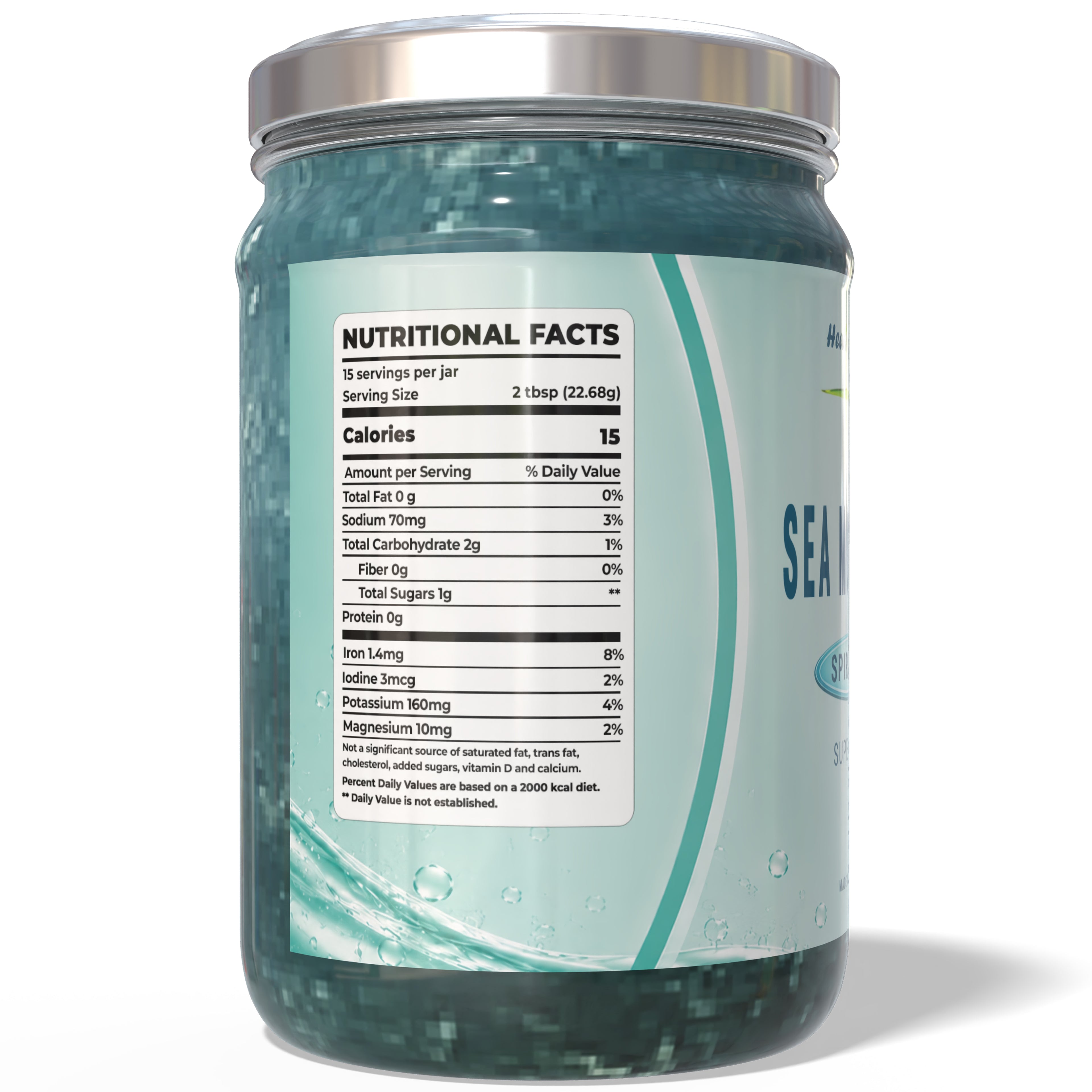 Sea Moss Gel Blue Spirulina Superfood by Healing Drops