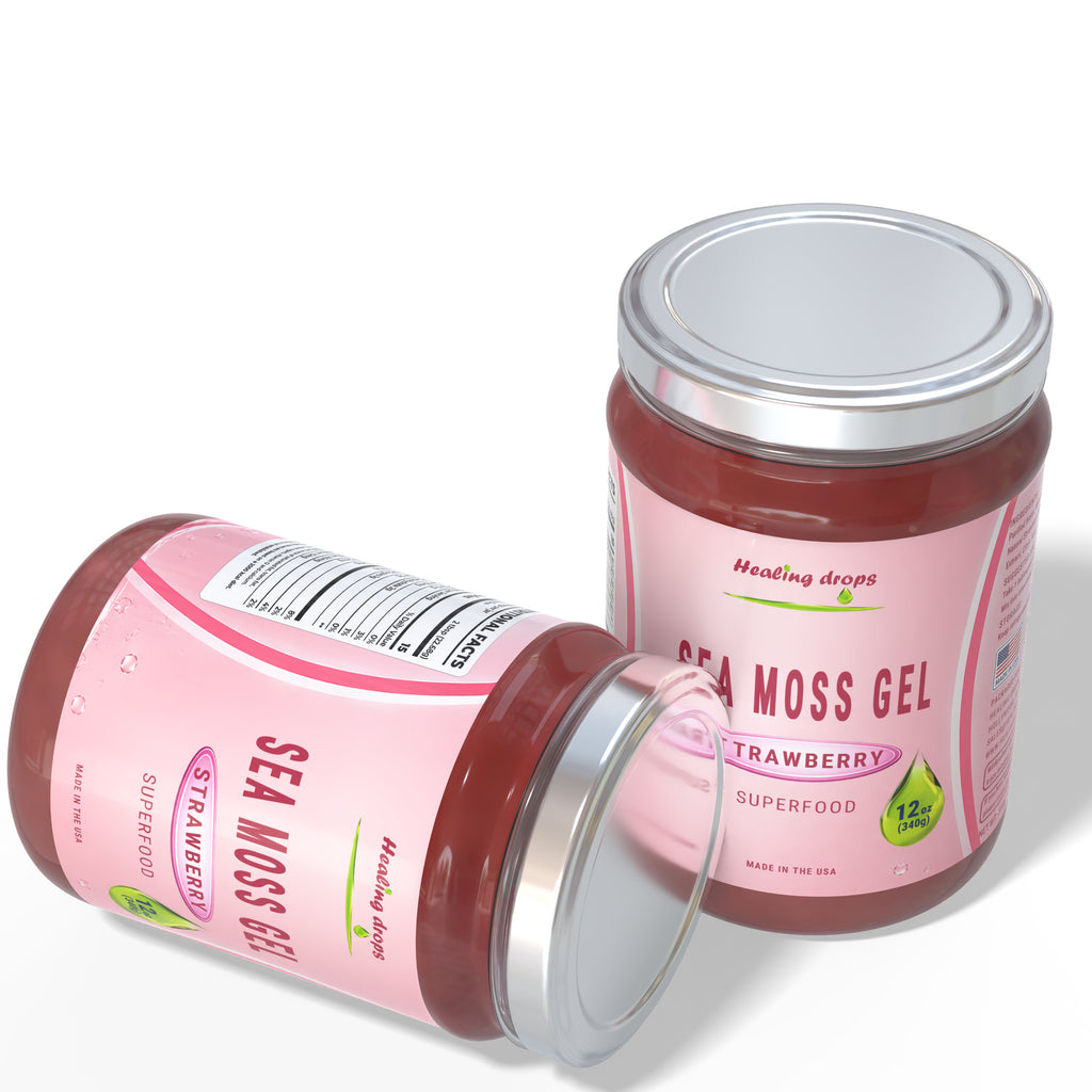 Sea Moss Gel with Strawberry - Superfood by Healing Drops