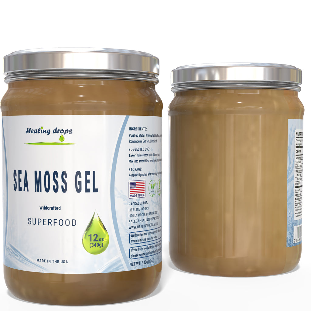 Sea Moss Gel Original | 92 Minerals & Trace Elements | Healing Drops™