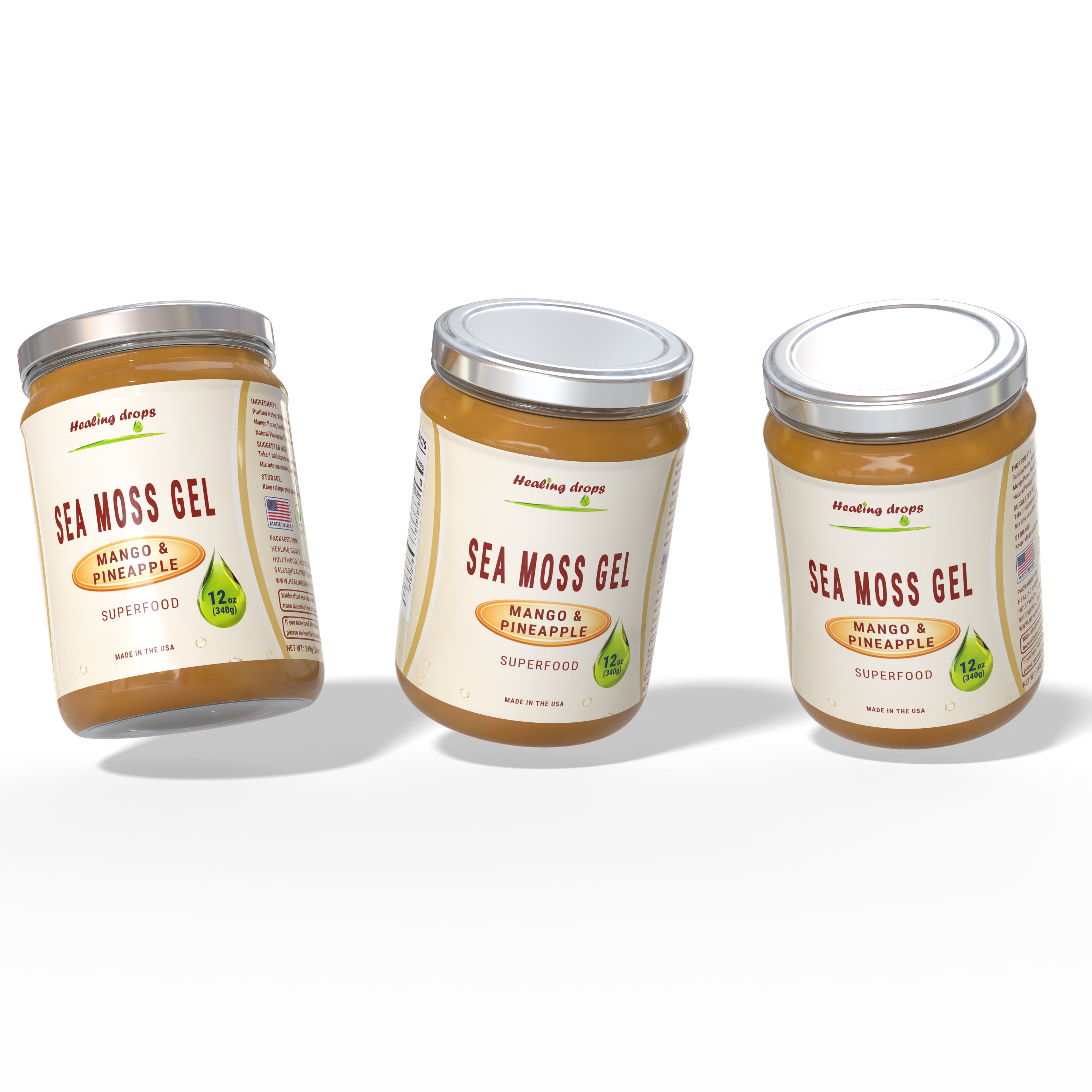 Sea Moss Gel with Pineapple Mango - Superfood Healing Drops