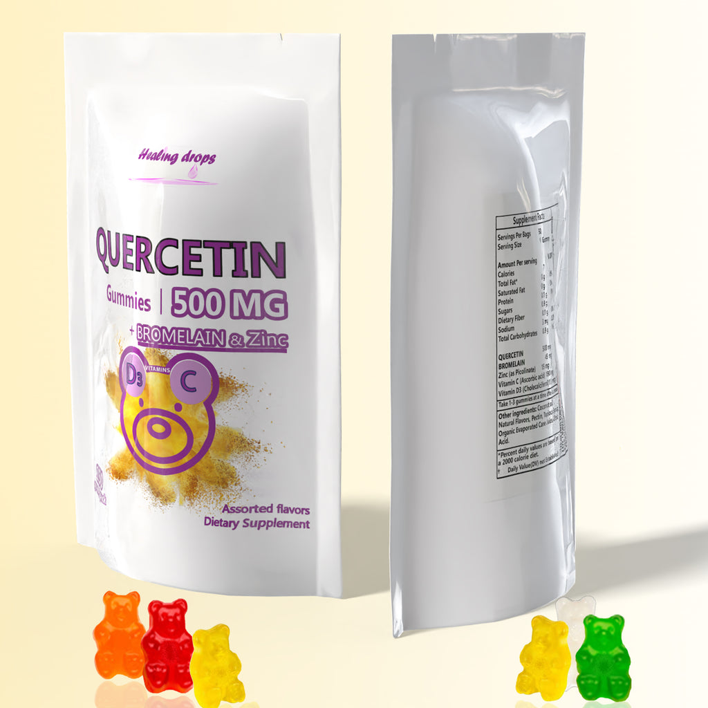 Quercetin + Bromelain Gummies 500mg | Immune &amp; Cellular Support | Healing Drops™