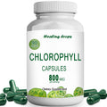 Chlorophyll Capsules 800mg | Detox & Cellular Energy Support | Healing Drops™