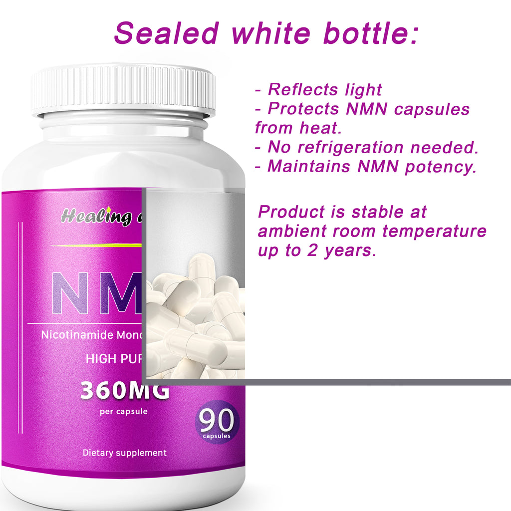 NMN 400mg Capsules | NAD+ Support & Cellular Energy | Healing Drops