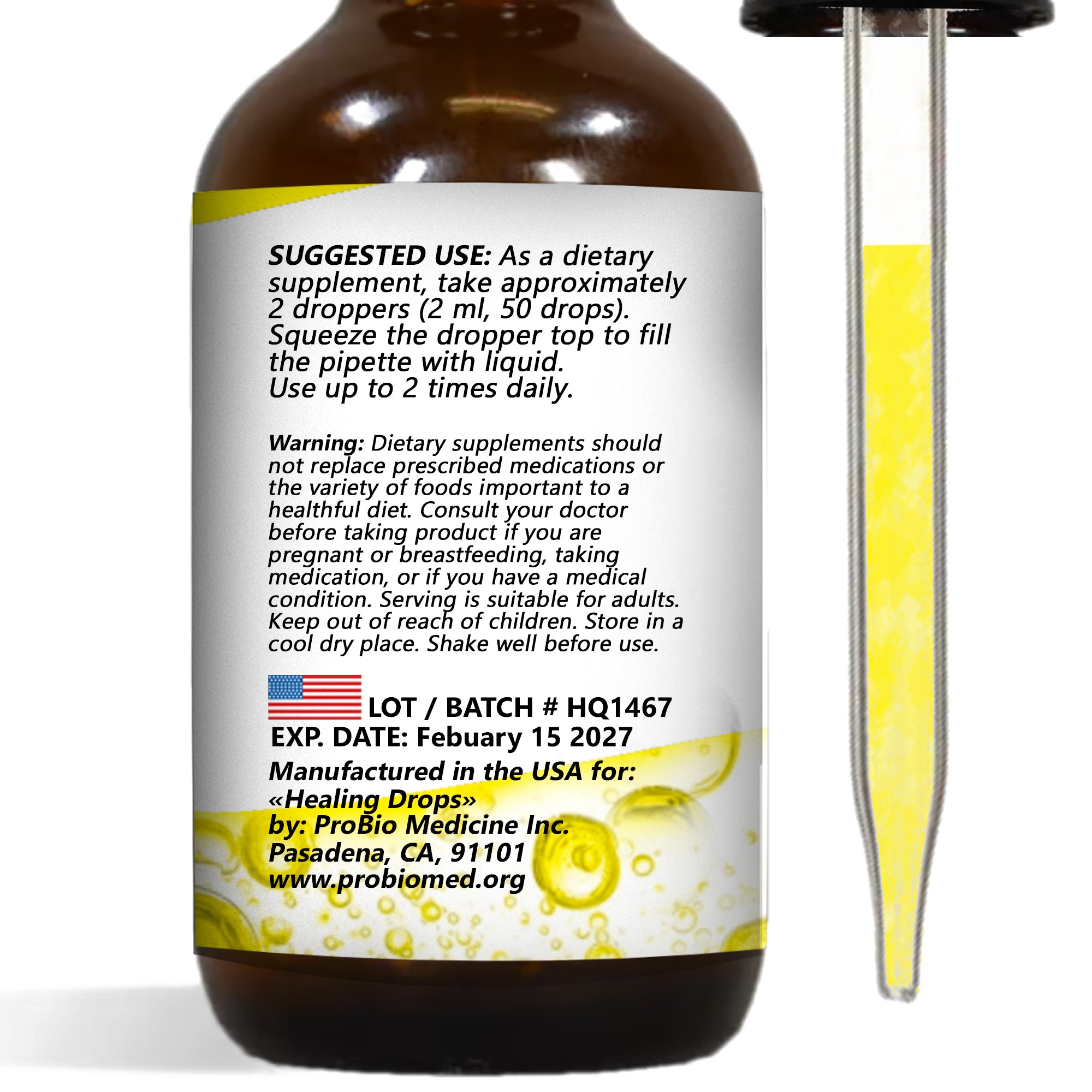 Liquid Quercetin Drops | Natural Immune & Respiratory Support | Healing Drops™