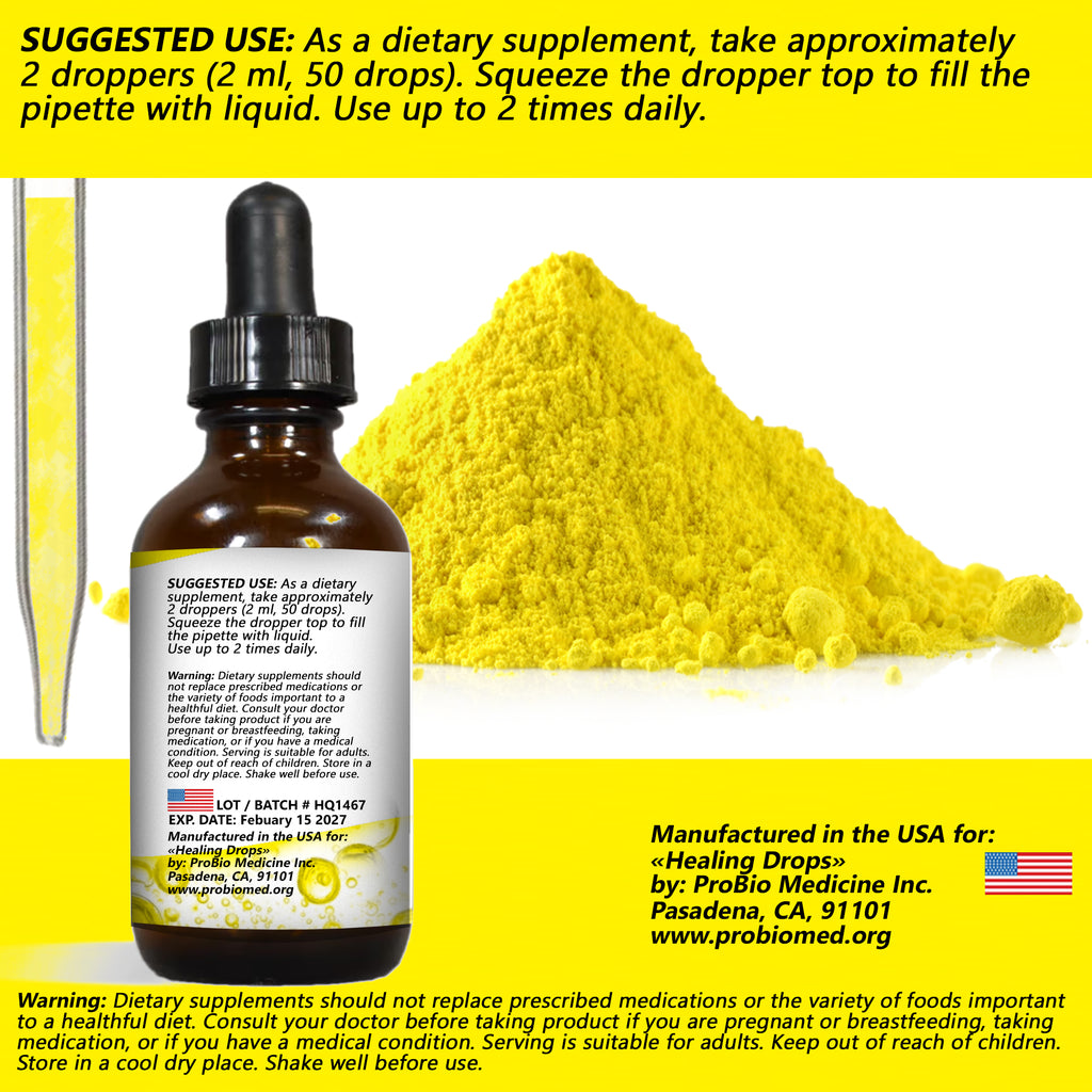 Liquid Quercetin Drops | Natural Immune & Respiratory Support | Healing Drops™